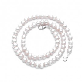 Fashion 100% Natural White Freshwater Pearl Wedding Party Necklace Womens Costume Jewelry Necklace Luxury Fine Jewelry
