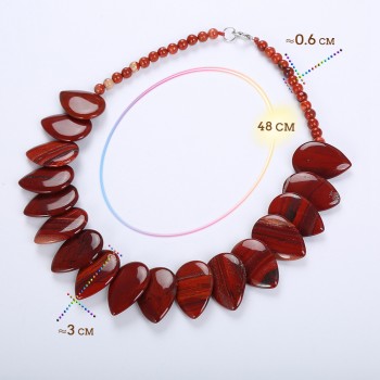 Natural agate Leaf Amber lapis lazuli obsidian turquoise Topaz Pendant Necklace Jewelry Turquoise Women Bijoux Homme Malachite