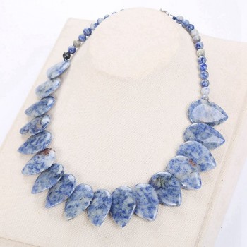 Natural agate Leaf Amber lapis lazuli obsidian turquoise Topaz Pendant Necklace Jewelry Turquoise Women Bijoux Homme Malachite