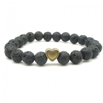 5 Styles Tree of Life Paw Charms 8mm Black Lava Stone Beads DIY Aromatherapy Essential Oil Diffuser Bracelet Yoga Strand Jewelry
