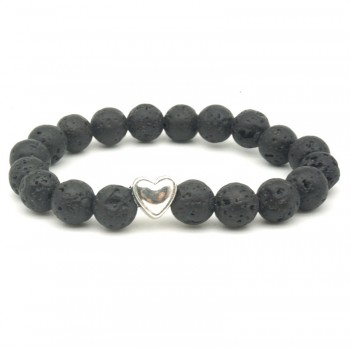 5 Styles Tree of Life Paw Charms 8mm Black Lava Stone Beads DIY Aromatherapy Essential Oil Diffuser Bracelet Yoga Strand Jewelry