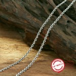 S925 sterling silver mens necklace personalized fashion jewelry wild long flat necklace 2018 new gift to send lover
