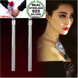 OMHXZJ Big brand Wholesale Fashion jewelry tassel Ears Ear hook hang Bohemia 925 sterling silver long Earrings YS57