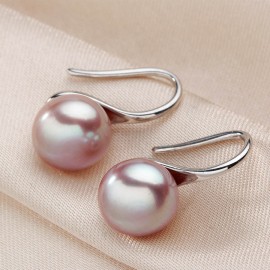 8-9mm AAAA Real Natural Freshwater Pearl Stud Earrings For Women Fashion 925 Sterling Silver Jewelry Antiallergy Wedding Earring