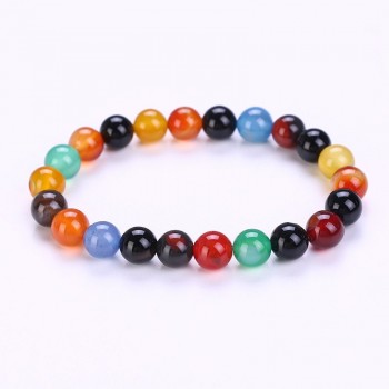 2018 Jewelry Transfer luck Purple Bracelet Men Chakra Yoga Beads Volcanic Stone 8mm Natural Stone Beads Bracelets For Women