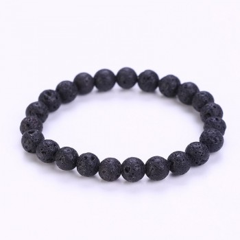 2018 Jewelry Transfer luck Purple Bracelet Men Chakra Yoga Beads Volcanic Stone 8mm Natural Stone Beads Bracelets For Women
