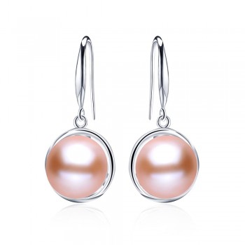 Best Price 925 Sterling Silver Earrings For Women High Quality 9-10mm Natural Freshwater Pearl jewelry 3 colors stud earrings