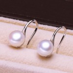 Pearl earrings ladies earrings fashion jewelry baroque pearls with stone spoon shape