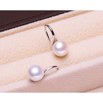 Pearl earrings ladies earrings fashion jewelry baroque pearls with stone spoon shape
