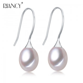 Fashion natural jewelry Freshwater pearl Earrings For Women 925 sterling Silver pearl Earrings Jewelry wedding party gift