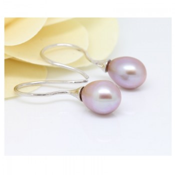 Fashion natural jewelry Freshwater pearl Earrings For Women 925 sterling Silver pearl Earrings Jewelry wedding party gift