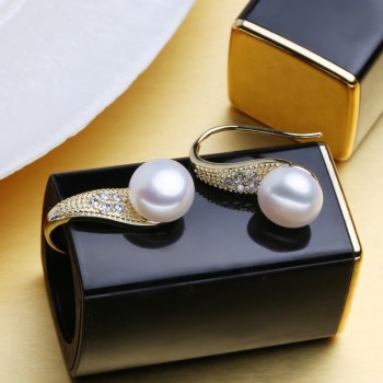 FENASY stud earrings,freshwater pearl earrings for women,925 sterling silver earrings 2018,Fine wedding amp; engagement jewelry