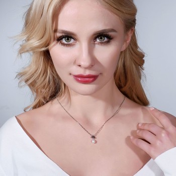2019 Sale 925 Silver Pendant Crown pendant 6-7mm Drop Water Pearl Freshwater Pearl Pendant Jewelry