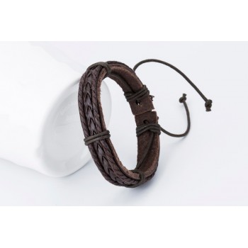Bobo Cover 2017New Fashion Leather Womens Mens Charm Bracelets Girls Handmade Weave Charm  Bracelets Black Trend street
