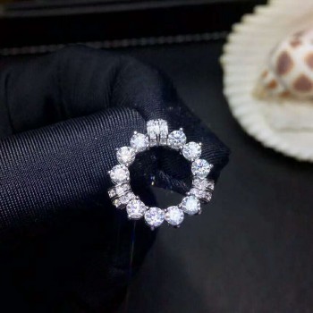 The most brilliant gem! Moissanit Diamond Pendants s925 sterling silver fashion fine Jewelry gift for women 3mm white gemstone