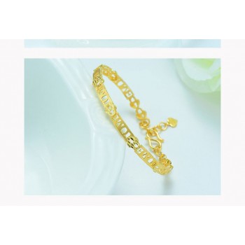 Fashion Bangle Gold Wedding Gold Jewelry Bracelet LOVE Letter Female Bracelet Bangle Faux White Stone Jewelry Pulseira Feminina