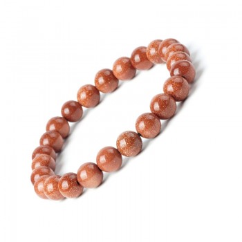 2018 New Natural Golden Aventurine Blink Bracelet Bead Stone Charms Bracelet 8mm Loose Gemstone Bracelets  Jewelry for Women Men