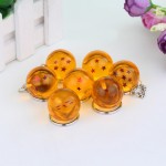 Japanese Cartoons Dragon Ball Z 7 Stars Balls Keychain Figures Toys Key Chain Pendant Car Gifts Accessories