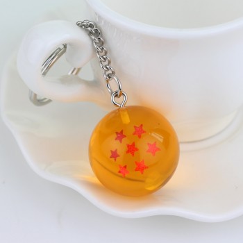 Japanese Cartoons Dragon Ball Z 7 Stars Balls Keychain Figures Toys Key Chain Pendant Car Gifts Accessories