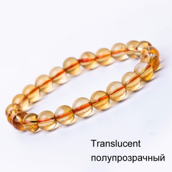 6-10mm Bright Citrine Bracelet Citrine Beads Natural Stone Bracelet Buddha Charms mens bracelets Bangles Jewelry Gift For Men