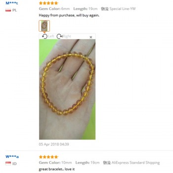 6-10mm Bright Citrine Bracelet Citrine Beads Natural Stone Bracelet Buddha Charms mens bracelets Bangles Jewelry Gift For Men
