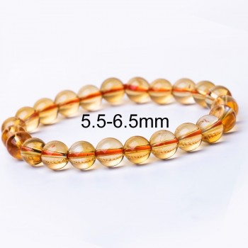 6-10mm Bright Citrine Bracelet Citrine Beads Natural Stone Bracelet Buddha Charms mens bracelets Bangles Jewelry Gift For Men