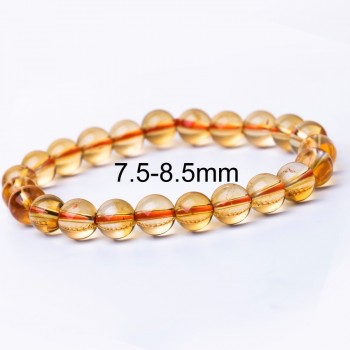 6-10mm Bright Citrine Bracelet Citrine Beads Natural Stone Bracelet Buddha Charms mens bracelets Bangles Jewelry Gift For Men