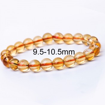 6-10mm Bright Citrine Bracelet Citrine Beads Natural Stone Bracelet Buddha Charms mens bracelets Bangles Jewelry Gift For Men