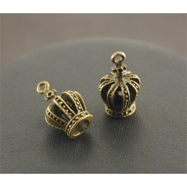 10 Pcs Antique Bronze 3D Crown Charm Pendant Jewelry Findings  Handmade Charms Pendants Jewelry Findings 20x13mm A236