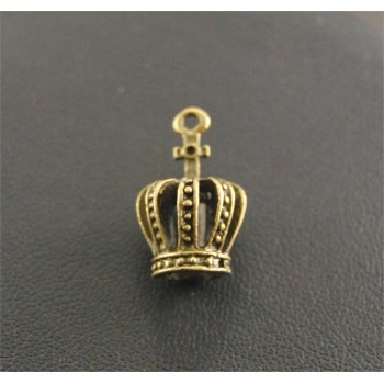 10 Pcs Antique Bronze 3D Crown Charm Pendant Jewelry Findings  Handmade Charms Pendants Jewelry Findings 20x13mm A236