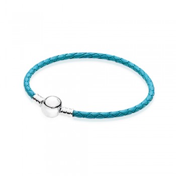 FAHMI 100% 925 Sterling Silver Charming Round Buckle Head Basic Leather Hand Strap Classic Casual Women Suitable Gift Original