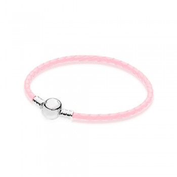 FAHMI 100% 925 Sterling Silver Charming Round Buckle Head Basic Leather Hand Strap Classic Casual Women Suitable Gift Original