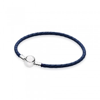 FAHMI 100% 925 Sterling Silver Charming Round Buckle Head Basic Leather Hand Strap Classic Casual Women Suitable Gift Original