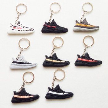 Mini Silicone SPLY-350 V2 Shoes Keychain Woman Bag Charm Men Kids Key Ring Gift Sneaker Key Chain Acessorios Porte Clef