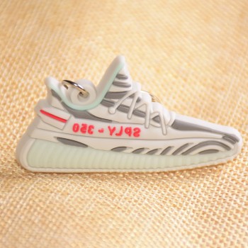 Mini Silicone SPLY-350 V2 Shoes Keychain Woman Bag Charm Men Kids Key Ring Gift Sneaker Key Chain Acessorios Porte Clef