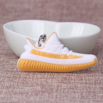 Mini Silicone SPLY-350 V2 Shoes Keychain Woman Bag Charm Men Kids Key Ring Gift Sneaker Key Chain Acessorios Porte Clef