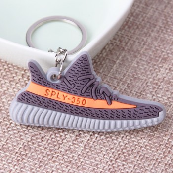 Mini Silicone SPLY-350 V2 Shoes Keychain Woman Bag Charm Men Kids Key Ring Gift Sneaker Key Chain Acessorios Porte Clef
