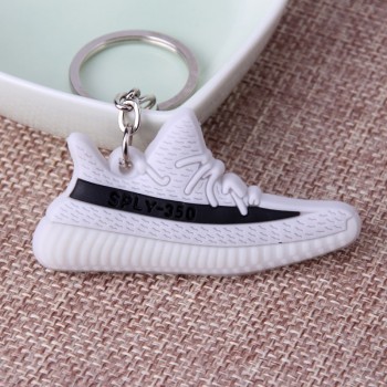 Mini Silicone SPLY-350 V2 Shoes Keychain Woman Bag Charm Men Kids Key Ring Gift Sneaker Key Chain Acessorios Porte Clef