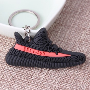 Mini Silicone SPLY-350 V2 Shoes Keychain Woman Bag Charm Men Kids Key Ring Gift Sneaker Key Chain Acessorios Porte Clef