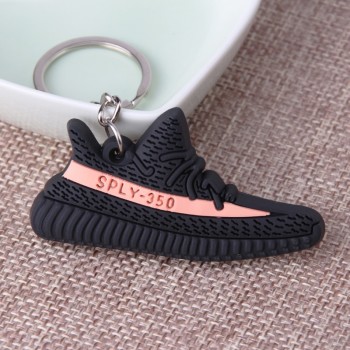 Mini Silicone SPLY-350 V2 Shoes Keychain Woman Bag Charm Men Kids Key Ring Gift Sneaker Key Chain Acessorios Porte Clef