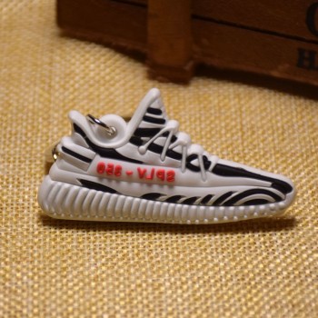 Mini Silicone SPLY-350 V2 Shoes Keychain Woman Bag Charm Men Kids Key Ring Gift Sneaker Key Chain Acessorios Porte Clef
