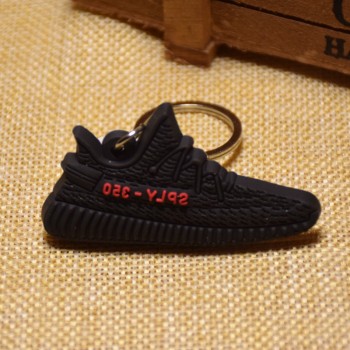 Mini Silicone SPLY-350 V2 Shoes Keychain Woman Bag Charm Men Kids Key Ring Gift Sneaker Key Chain Acessorios Porte Clef