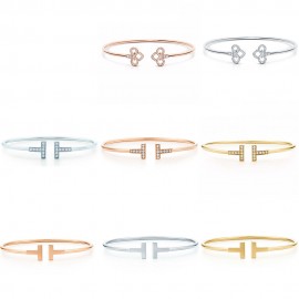 Original TIFF Sterling Silver 925 High Quality Charm Bracelet  Engraved Inscription FOR Woman Original Model Production
