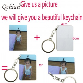1pcs Customized keychain Printed Text Picture Lover Baby Photo Print On Key Chains 1-2 days Send Out