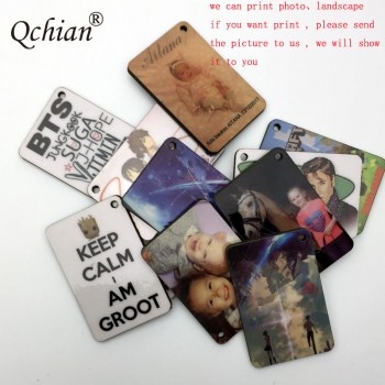 1pcs Customized keychain Printed Text Picture Lover Baby Photo Print On Key Chains 1-2 days Send Out