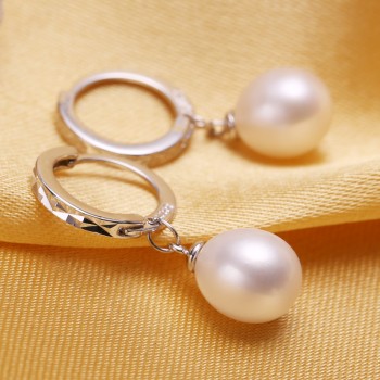 FENASY Pearl Jewelry,Pearl Pendant Necklace, Freshwater Pearl Earrings, with 925 Sterling Silver ,J00s