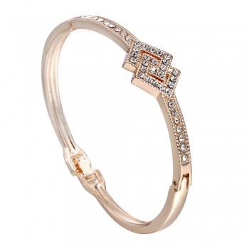 12 Styles Love Heart Bracelets Screw Bangles Women Stainless Steel Bracelet Bangle  Inlay Rhinestone Gold Silver Jewelry Gift