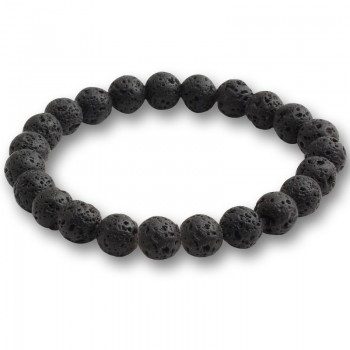 Natural Stone Volcano Lava Beads Bracelets amp; Bangles Lava Healing 8MM Beads Reiki Buddha Prayer For Women Men Bracelets Jewelry