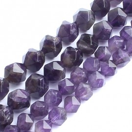 Natrual Stone Beads Faceted Amethyst Purple Crystal Beads For Jewelry Making Bracelet Necklace 6/8/10mm 15inches