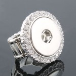 2017 Vintage DIY elastic snaps ring fit 18mmamp;12mm metal snap buttons womens fashion jewelry Mens ring one direction ZH001